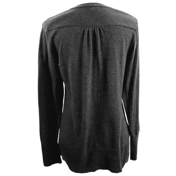 Eddie Bauer Women’s Grey Lightweight Crew Neck Pullover Sweater  – Size Medium - Picture 4 of 13